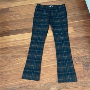 Alice & Olivia wool plaid pants
